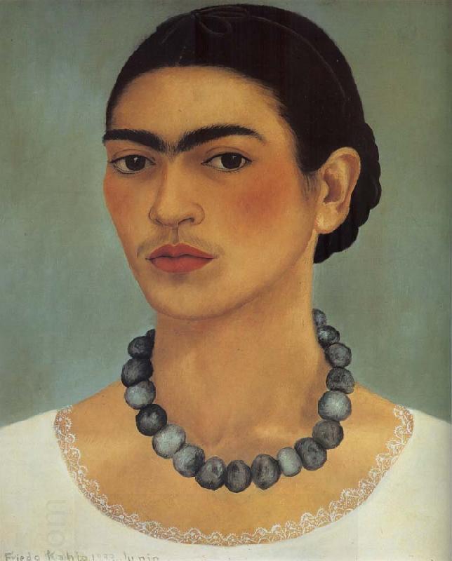 Frida Kahlo Self-Portrait with Necklace China oil painting art